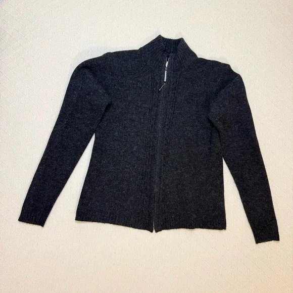 S Columbia Merino wool Dark Gray Turtleneck Sweater - Picture 1 of 14